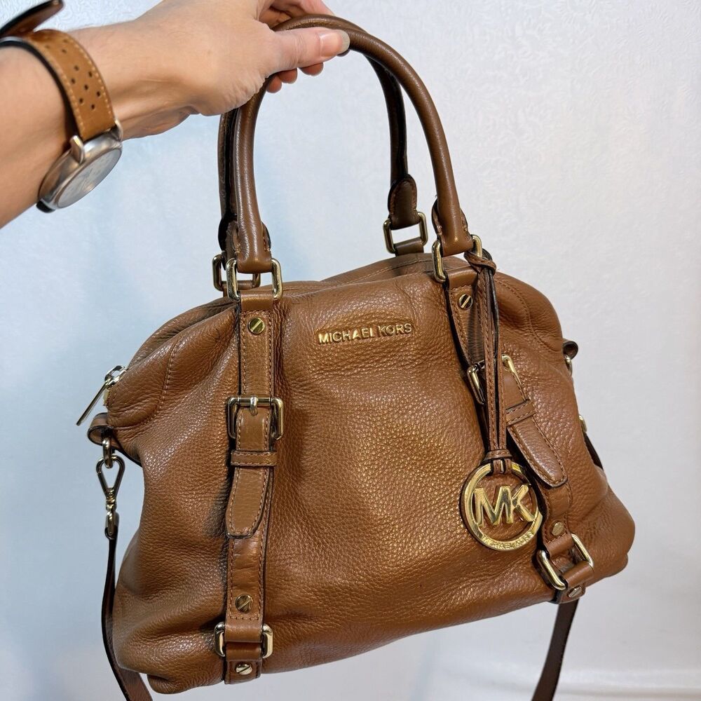 Michael Kors Bedford Legacy Satchel Brown Leather - Picture 2 of 16